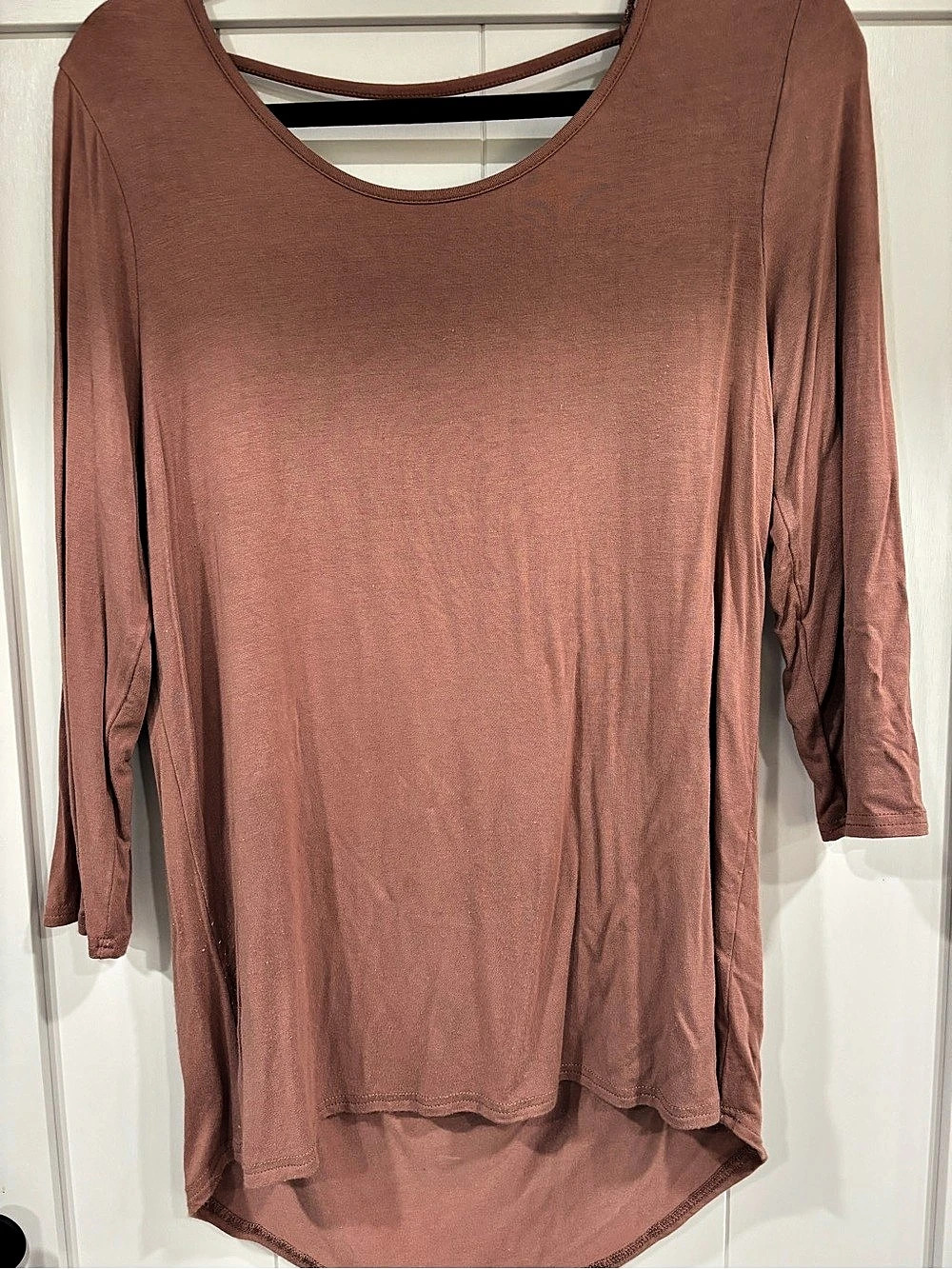 BKE Embellished Long Sleeve Tunic in rose Size Medium
